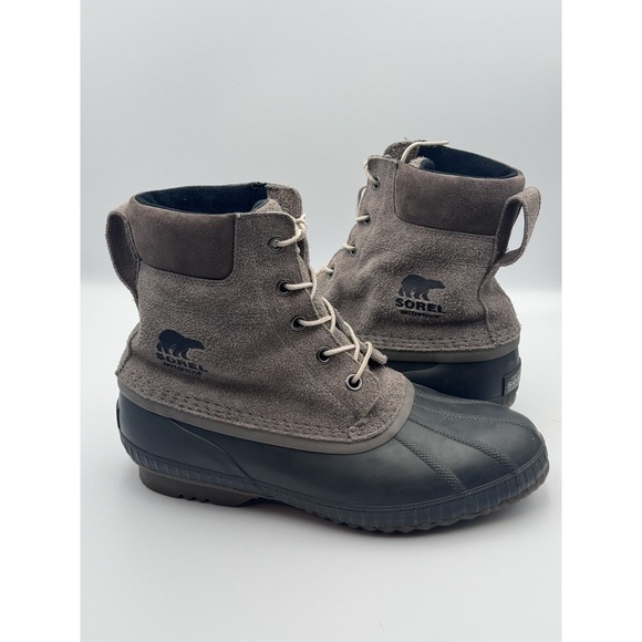 Sorel Other - Sorel Cheyanne II Waterproof Duck Boots Men's Size 13 Taupe Brown Suede Rubber